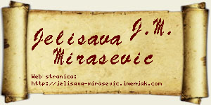 Jelisava Mirašević vizit kartica